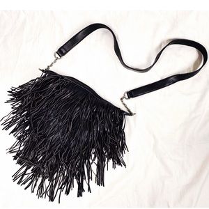 Mossimo Supply Co. - Boho Black Fringe Purse